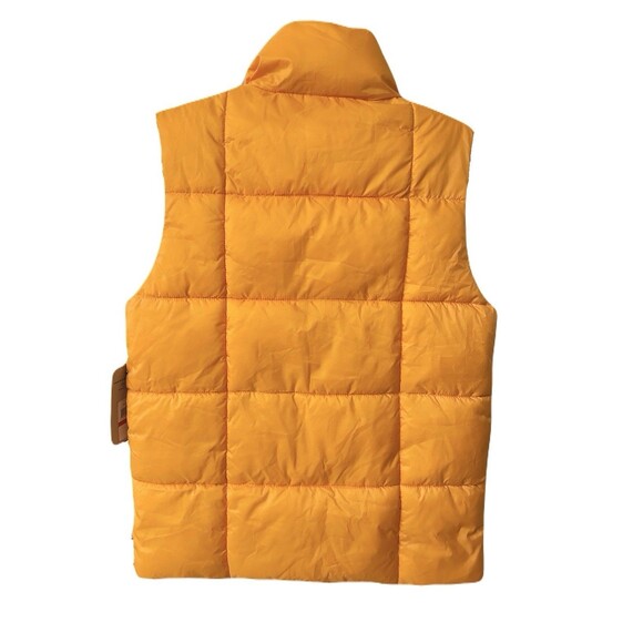 NEW Levi's Womens Size XS Apricot Orange Box Quilt Puffer Vest Down Alternative - Picture 7 of 12